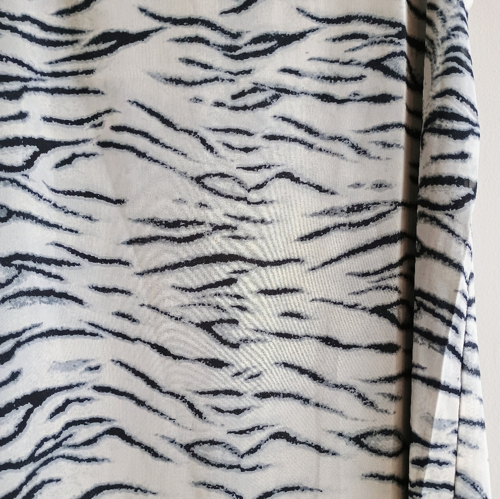 NWT Three Eighty Two‎ Sleeveless Zebra Print Dress Lined NWT Size XS - Picture 4 of 10